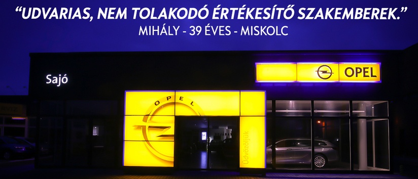 Opel Sajó szalon kivülről, Miskolc
